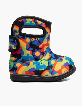 Baby Bogs II Rainbow Planet Colorful Waterproof Insulated Winter Snow Boots 7